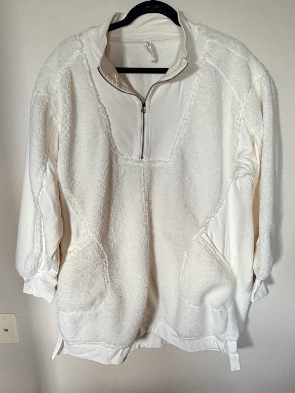 Anthropologie daily practice Sherpa jacket cream 1x - Picture 3 of 7